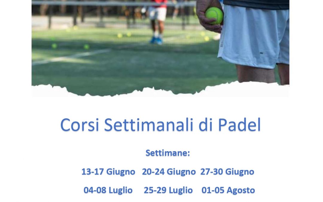 Corso Estivo di Padel 2022