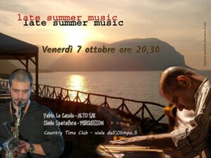 Late Summer Music, concerto in programma venerdì 7 ottobre